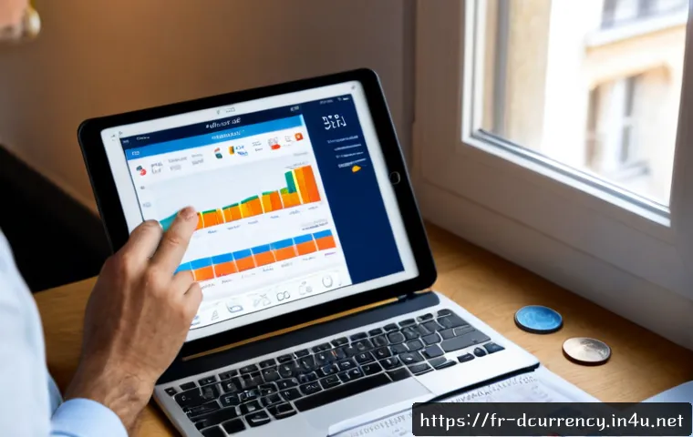 디지털화폐 투자 전략 - Photorealistic French investor planning a digital currency investment strategy at a clean Paris apar...
